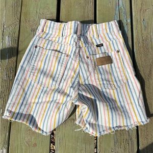 Wrangler pastel striped shorts